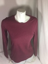 Motherhood Burgundy Long Sleeve Shirt Size M Made In Egypt Bin63#34 - $23.39