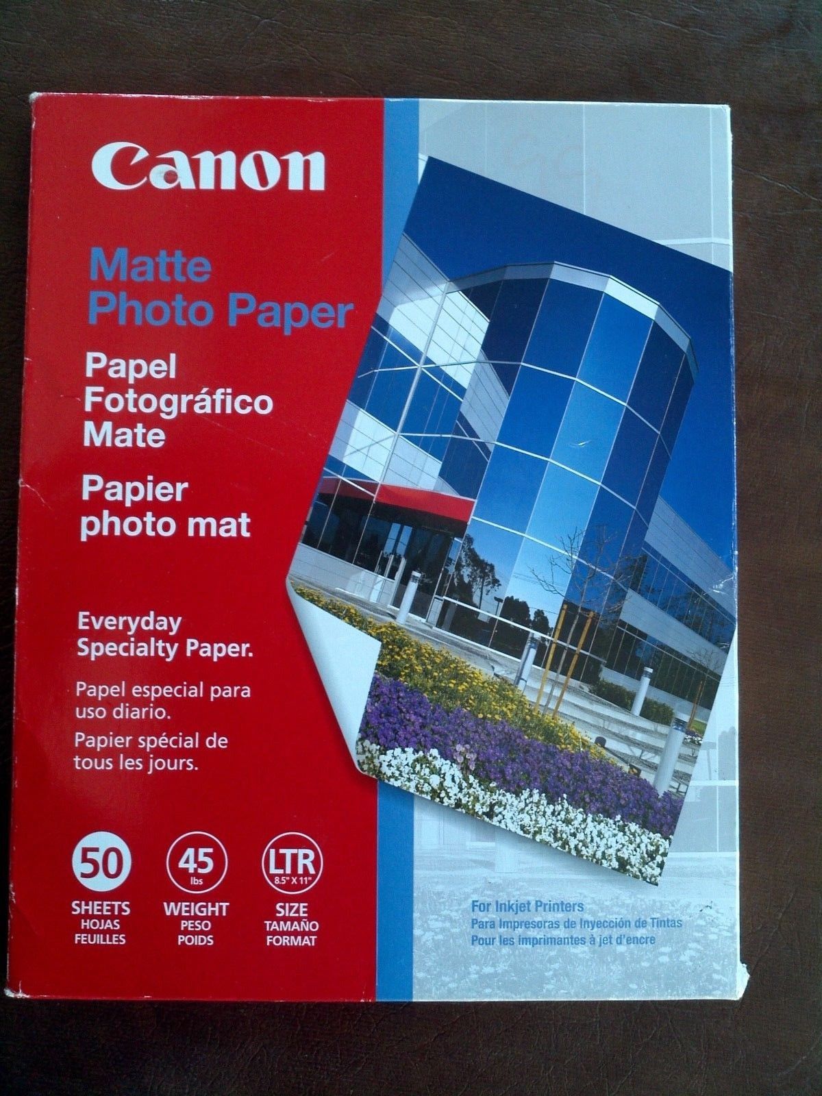 Primary image for K462S Canon Photo Paper 50 Sheets 8.5x11" Matte 8.5 Mil 45Lbs Inkjet Printers