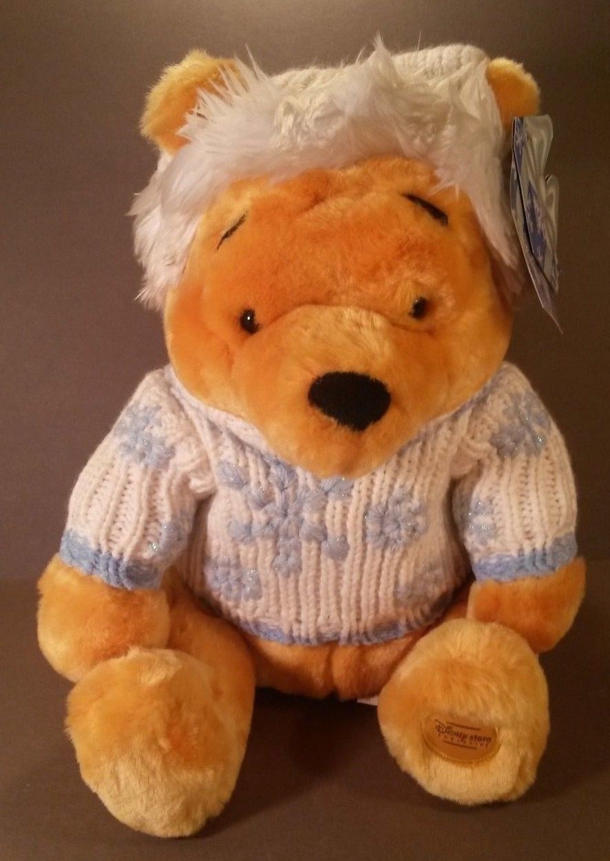 winter winnie the pooh plush