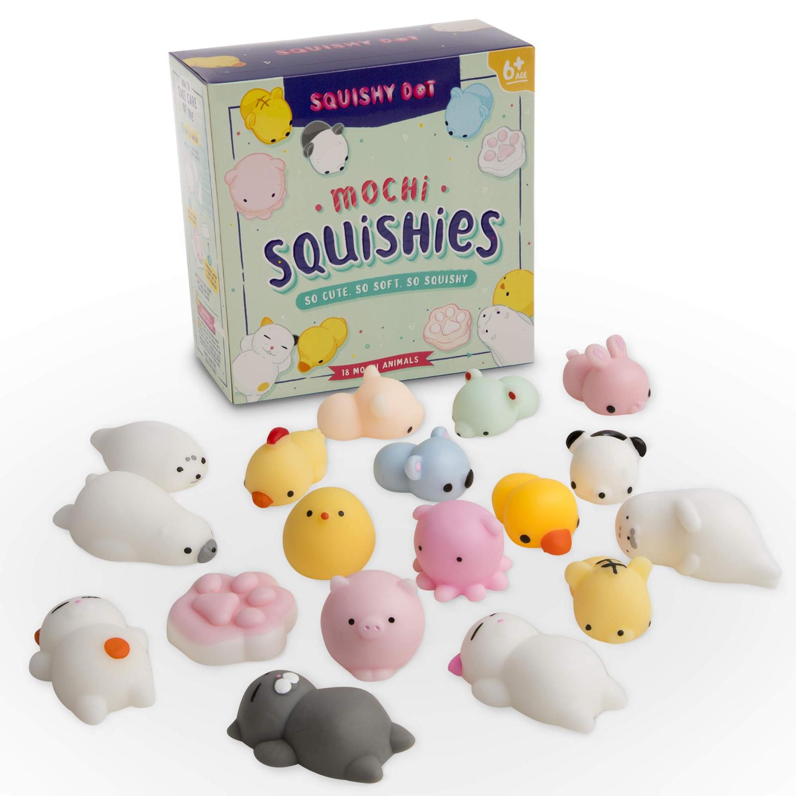 Mini Squishies Kawaii Package Set, Mochi Squishy Toys, Assortment of ...