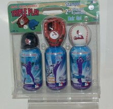 Major League Baseball Triple Play Cardinals Shampoo 2 in 1 Conditioner Hair Gel image 1