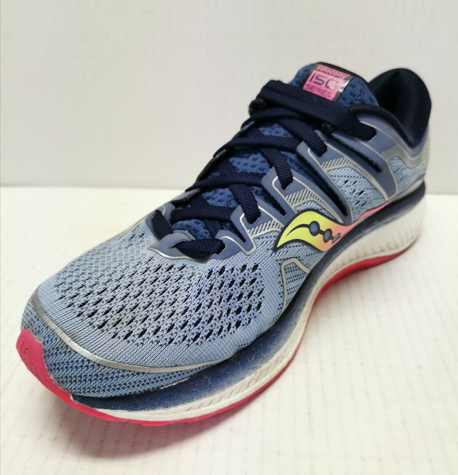 Saucony S10462-1 Women's Triumph ISO 5 Running Shoes Blue/Navy/Pink ...