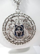 TRIFARI CREST EAGLE GRIFFIN AND FLEUR DE LIS PENDANT NECKLACE VINTAGE - $99.00