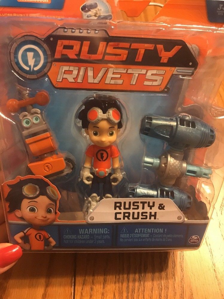 Licensed Rusty Rivets Rusty And Crush Figure Action Fig Brand New Ships N 24h Tv And Movie