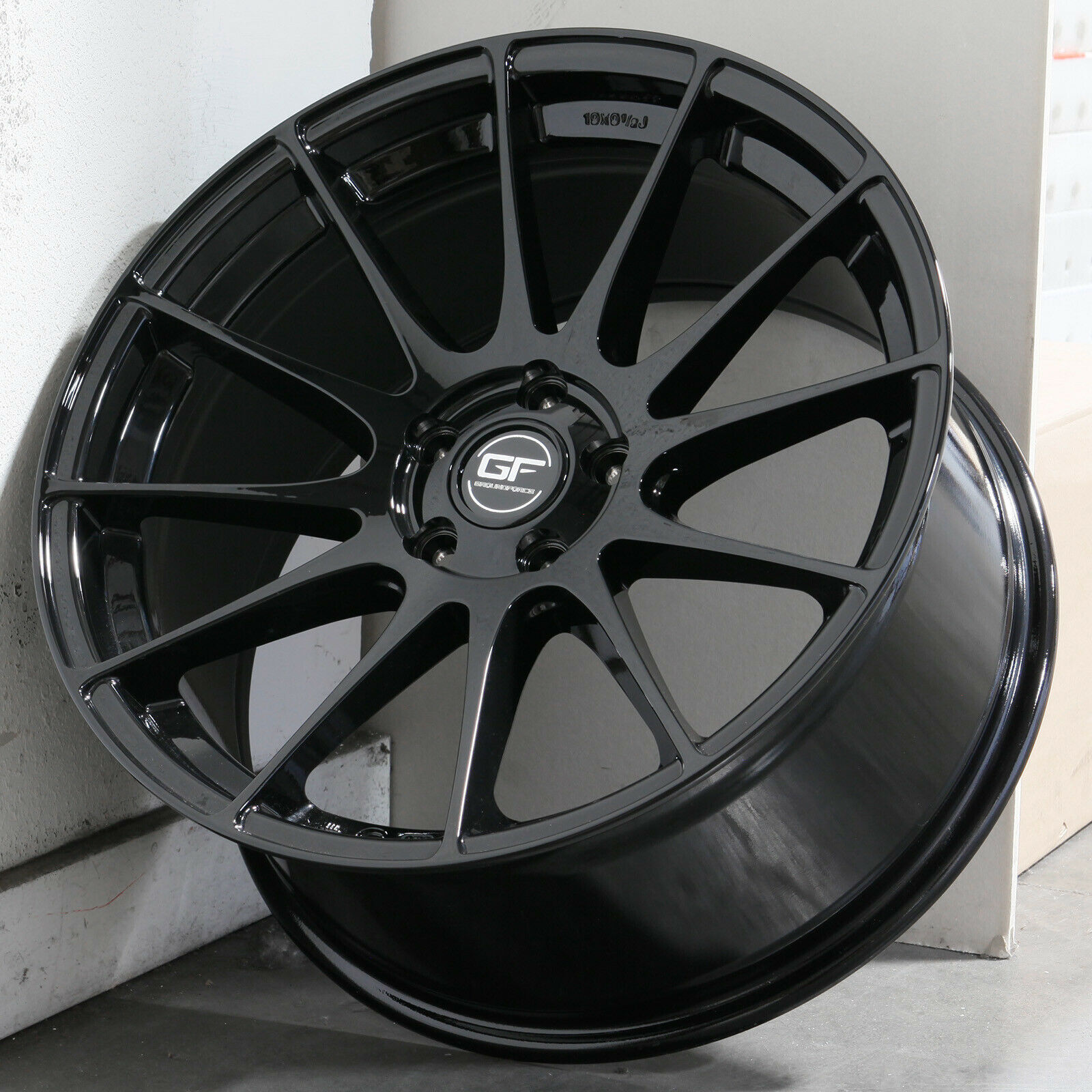 19x9.5 MRR GF6 5x120 15 Black Wheels Rims Set(4) - Wheels