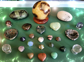 FREE W $149 HAUNTED COLLECTION OF CHARGED STONES &amp; SPHERES WORRY STONES ... - $0.00