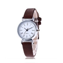 En watch ultra thin vintage leather band quartz watch fashion lovers wristwatch classic thumb200