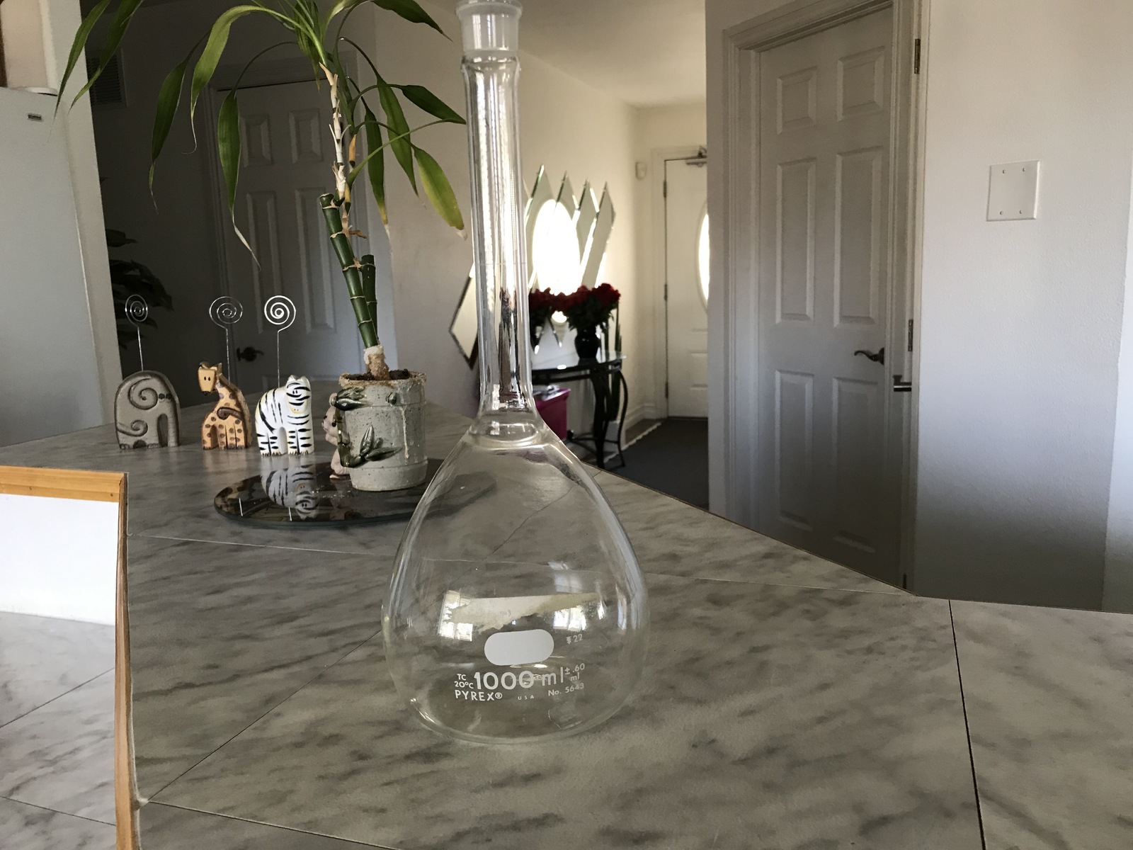 Pyrex 5643 Volumetric Flask 1000 mL Chemistry Lab Glassware (USA