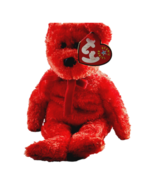 Ty Beanie Babies Sizzle The Red Bear Plush - $4.90