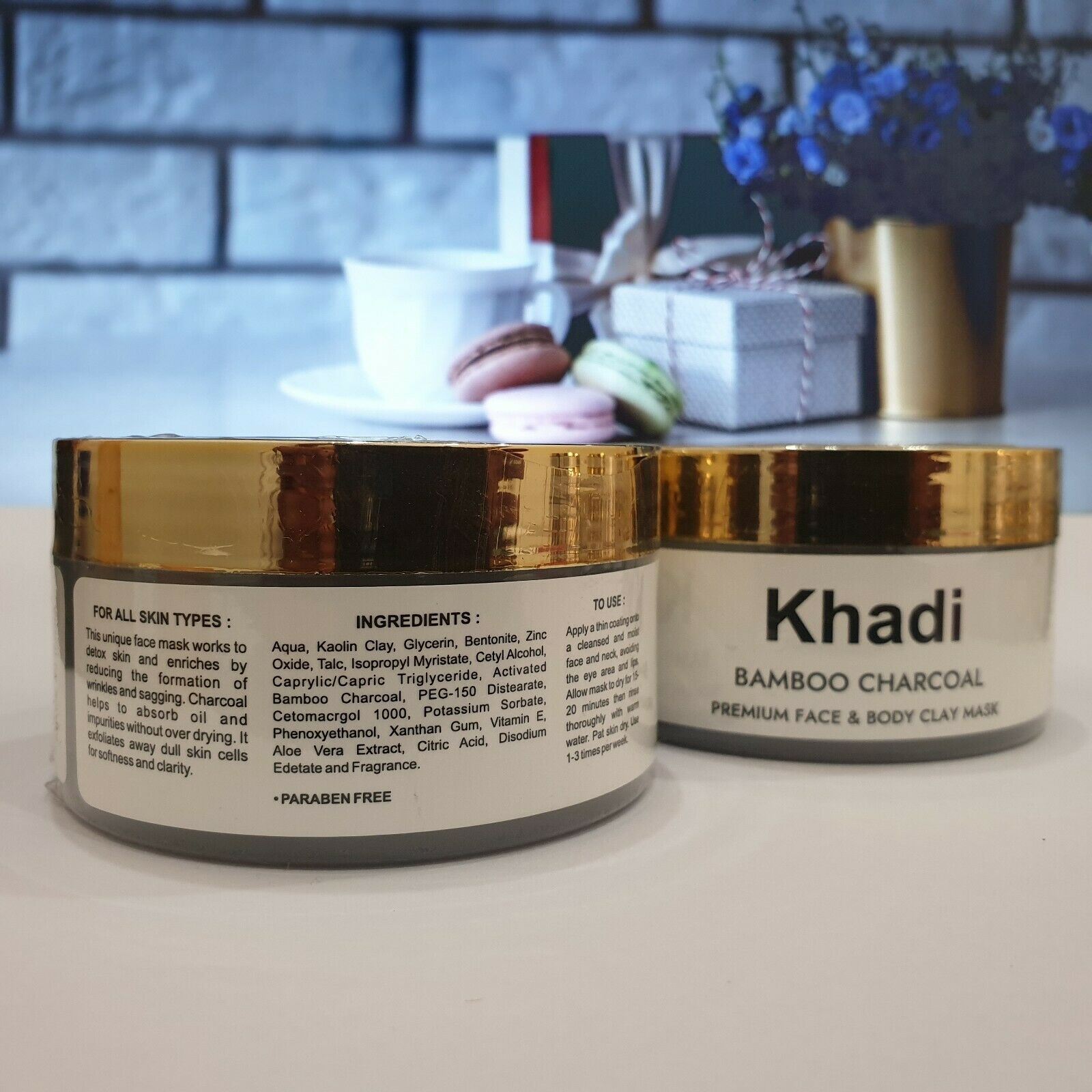 Khadi Bamboo Charcoal Face & Body Clay Mask and similar items