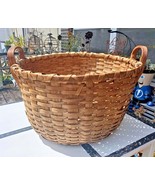 Antique Southern Split Oak Cotton Picking / Gathering Primitive Basket - $787.05