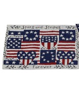 Set of 4 Tapestry Placemats, 13&quot;x19&quot; PATRIOTIC, STARS &amp; STRIPES FOREVER,... - $19.79