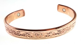 Cuivre Magnétique Bracelet pour Hommes Femmes; Celtique Motif Design Art... - $19.90