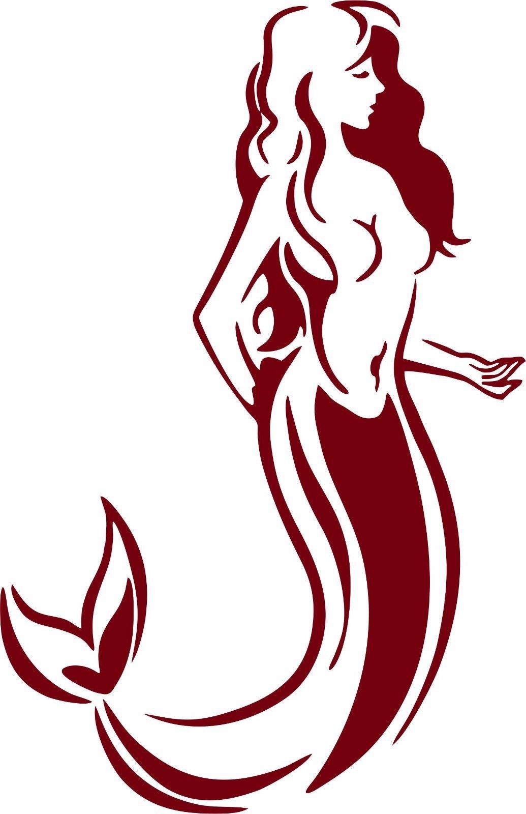 Mermaid Tribal Fantasy Ocean Girl Fish Car Truck Window Vinyl Decal