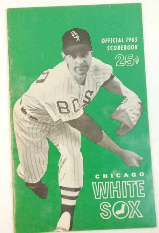 1965 Chicago White Sox Baseball Scorecard vs Cleveland Indians VG ...