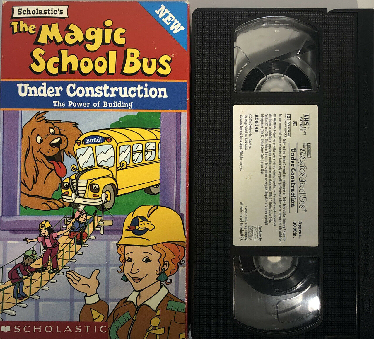 Magic School Bus,Under Construction(VHS, 2000)TESTED-RARE VINTAGE-SHIPS ...