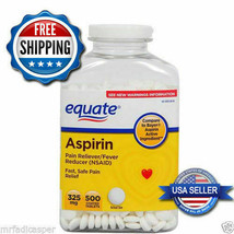 Equate Aspirin Tablets 325 Mg Pain Reliever/Fever Reducer 500 Ct - $14.60