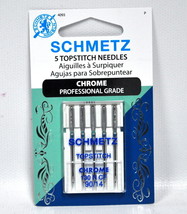 Schmetz Chrome Topstitch Needle 5 ct, Size 90/14 - $10.44