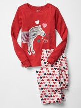 GAP Kids Love Graphic 2pc Pajama PJ Sleep Set Hearts Top Pants 4 10 12 NWT $40 - $25.99