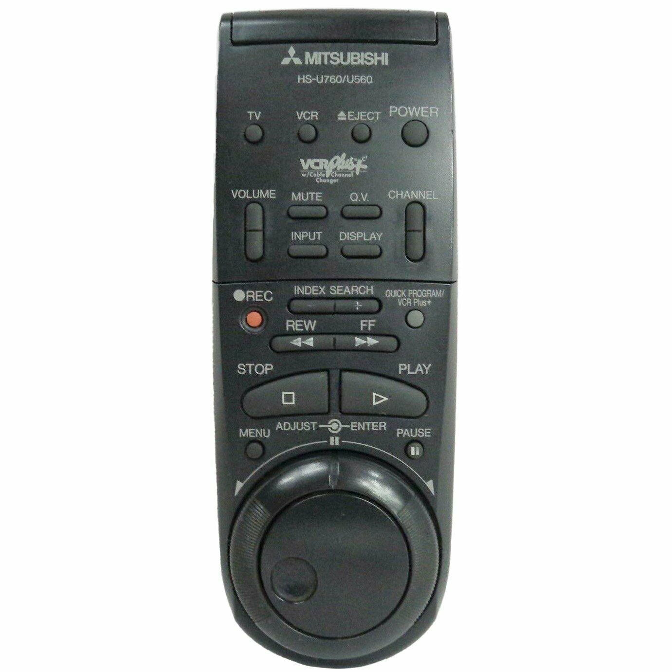 Primary image for Mitsubishi 939P591B1 Factory Original VCR Remote Control For HS-U760, HS-U560