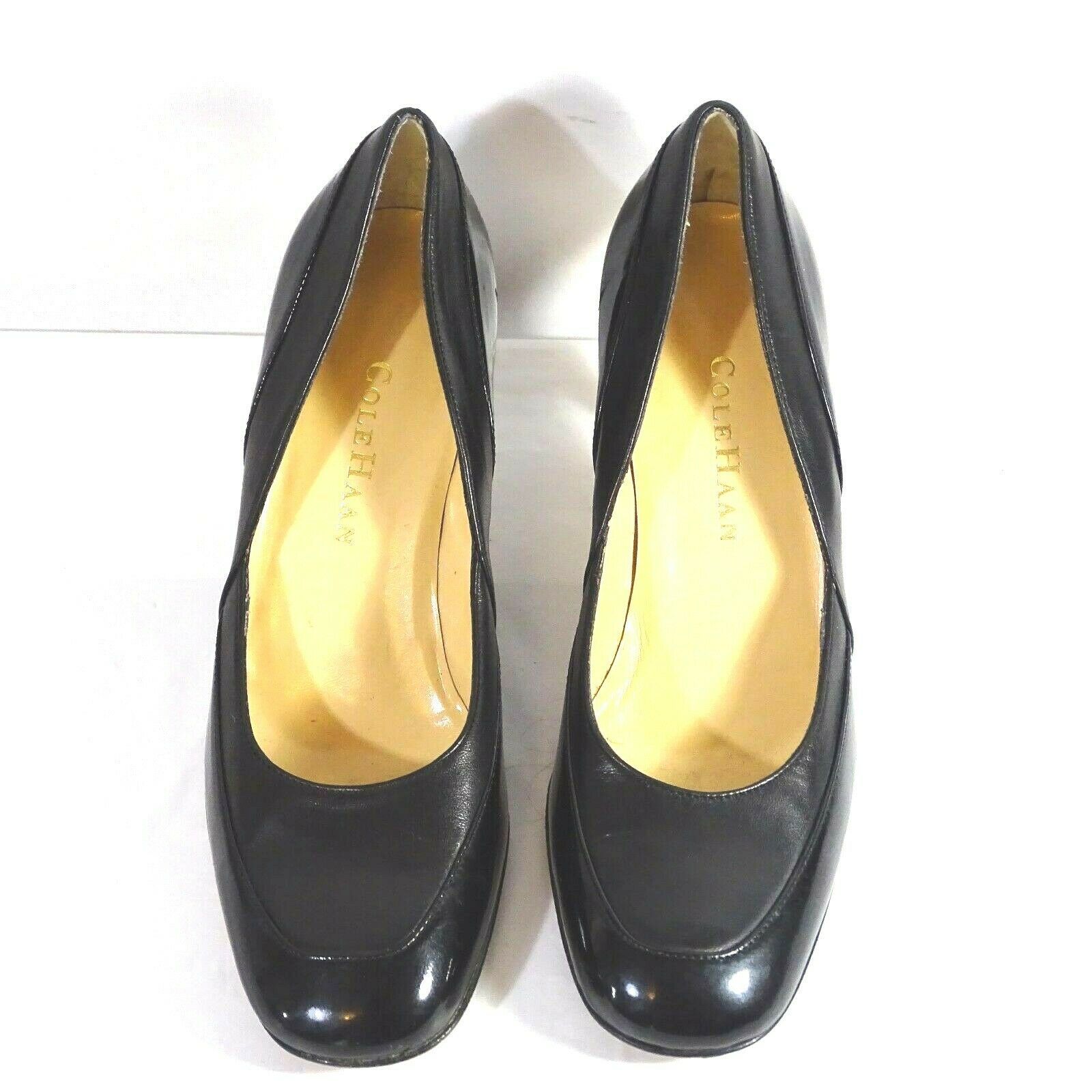 Cole Haan Pumps Shoe Patent Leather Women Size 6 B Black 2.5