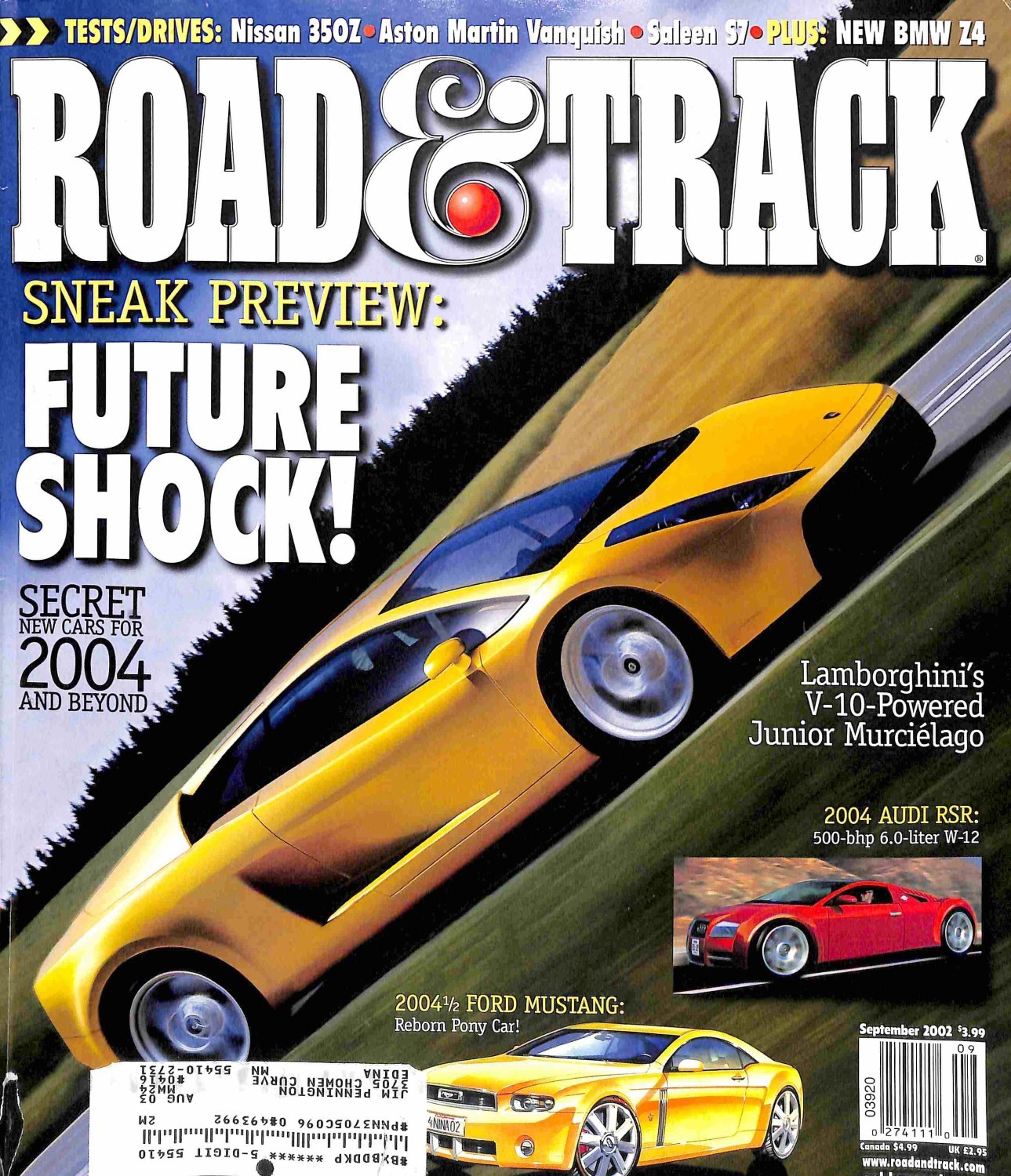 Road and Track, September 2002 Magazine Back Issues