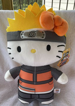 Naruto Shippuden x Hello Kitty Naruto Uzumaki 13” Plush Doll Kidrobot NEW!
