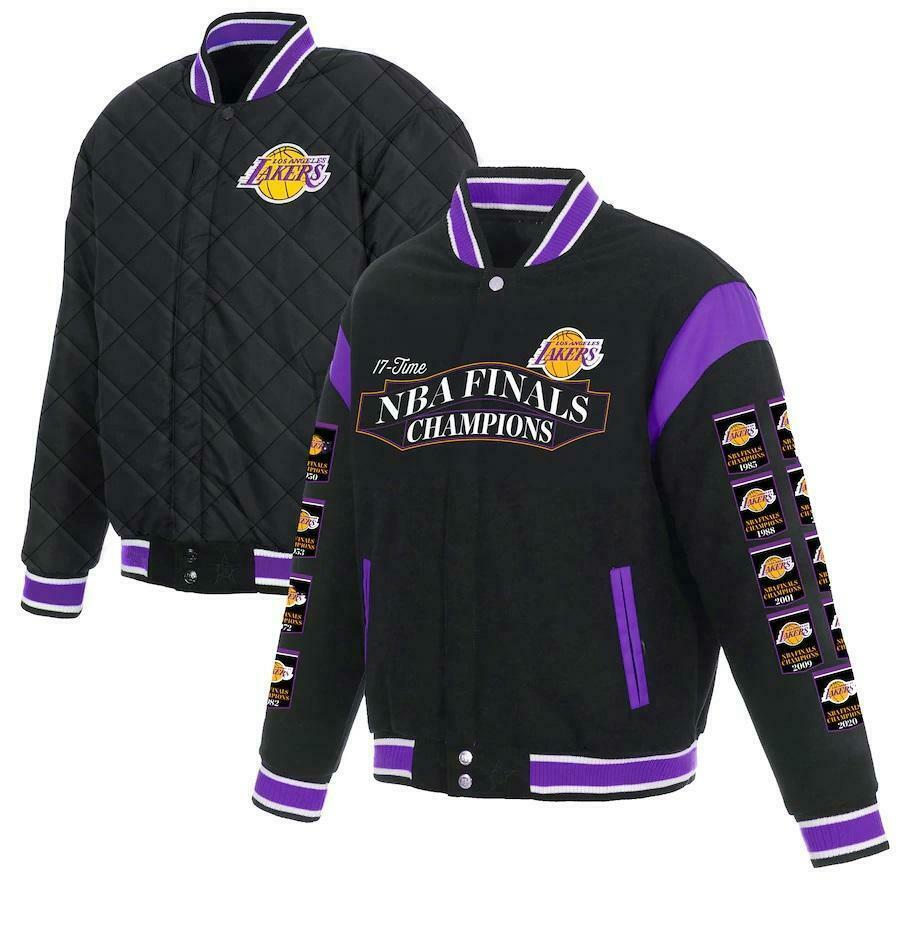 Primary image for Los Angeles Lakers JH Design 17-Time NBA Finals Champions Wool Reversible Jacket