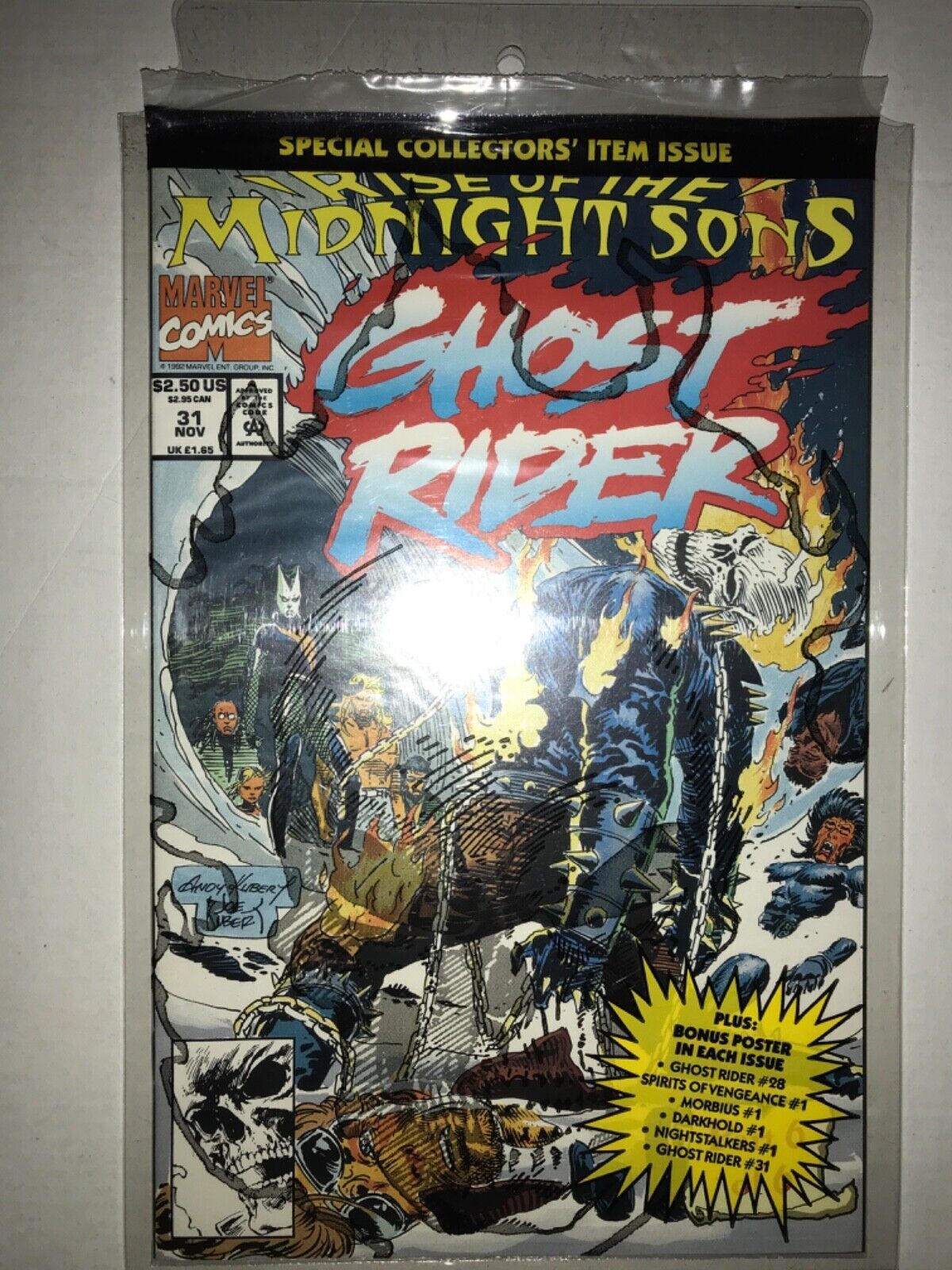 Ghost Rider #31 Rise Of The Midnight Sons Part 6 of 6 1992 Marvel ...