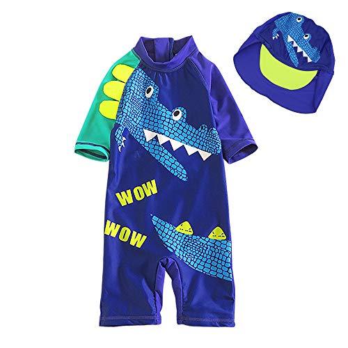 Baby Toddler Boy Crocodile Swimsuit Short Sleeve Bathing Suit