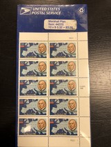 Vintage 1998 USPS Postage Stamp  #4422S 10 x 32 cent The Marshall Plan S... - $21.77