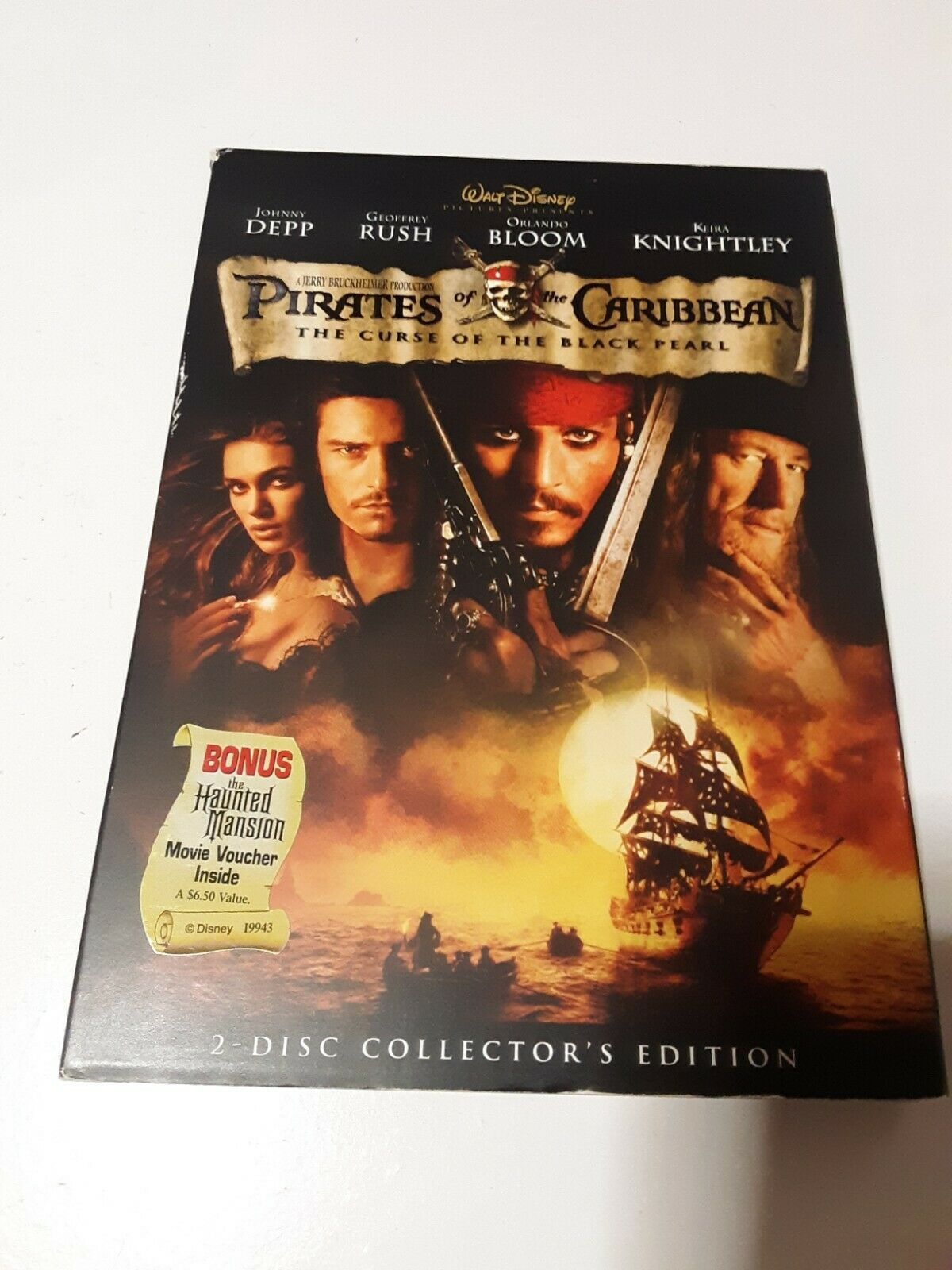 Walt Disney The Pirates Of The Caribbean The Curse Of The Black Pearl ...