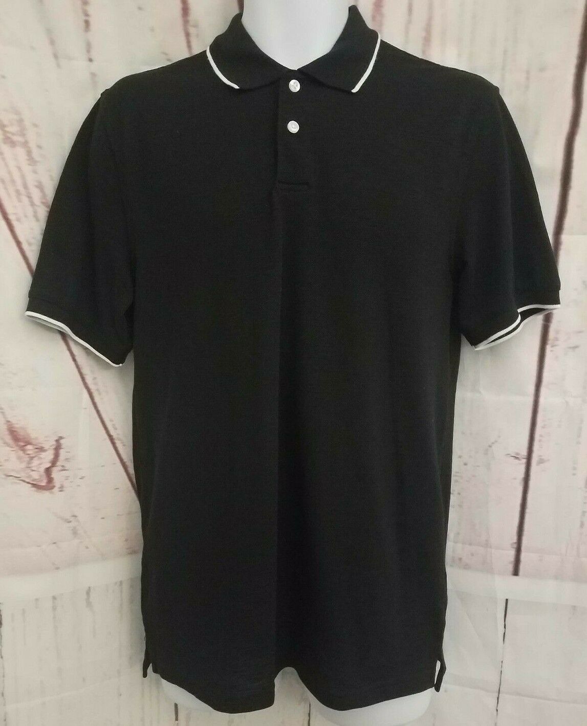 George Mens Polo Shirt Size S 34-36 Black Short Sleeve Black - Everything Else