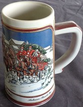Collectible 1989 Budweiser Ceramic Stein – Anheuser Busch, Inc. – VGC – Holiday - $39.59