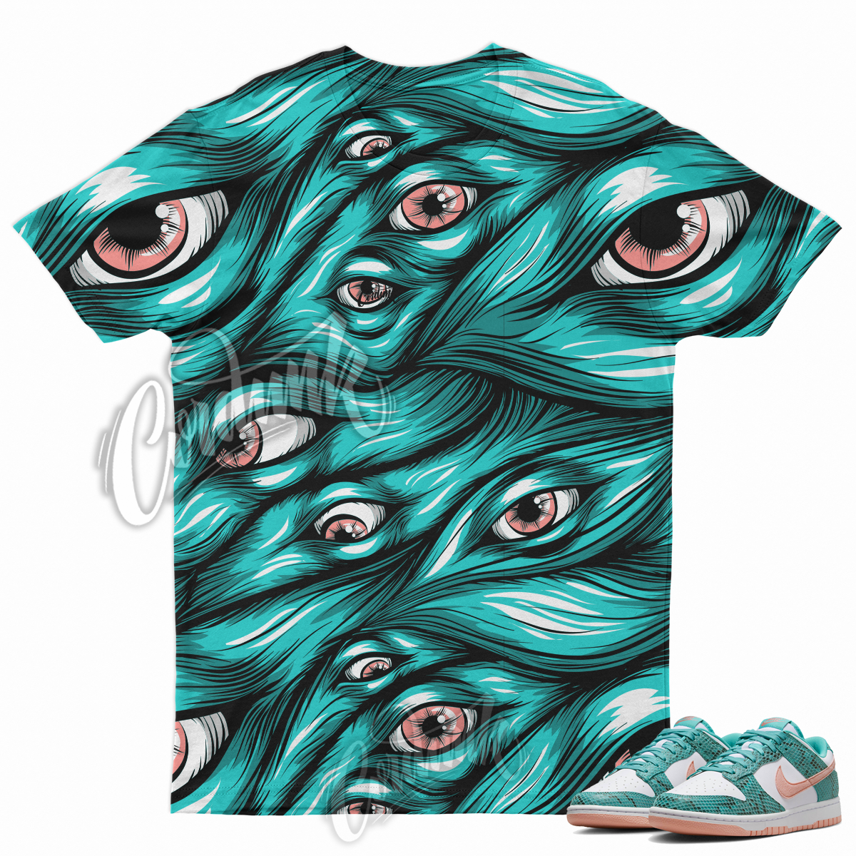 dunk low washed teal snakeskin shirt