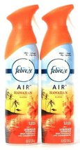 2 Count Febreze Air 8.8 Oz Hawaiian Aloha Eliminates Odors Air Refresher Spray