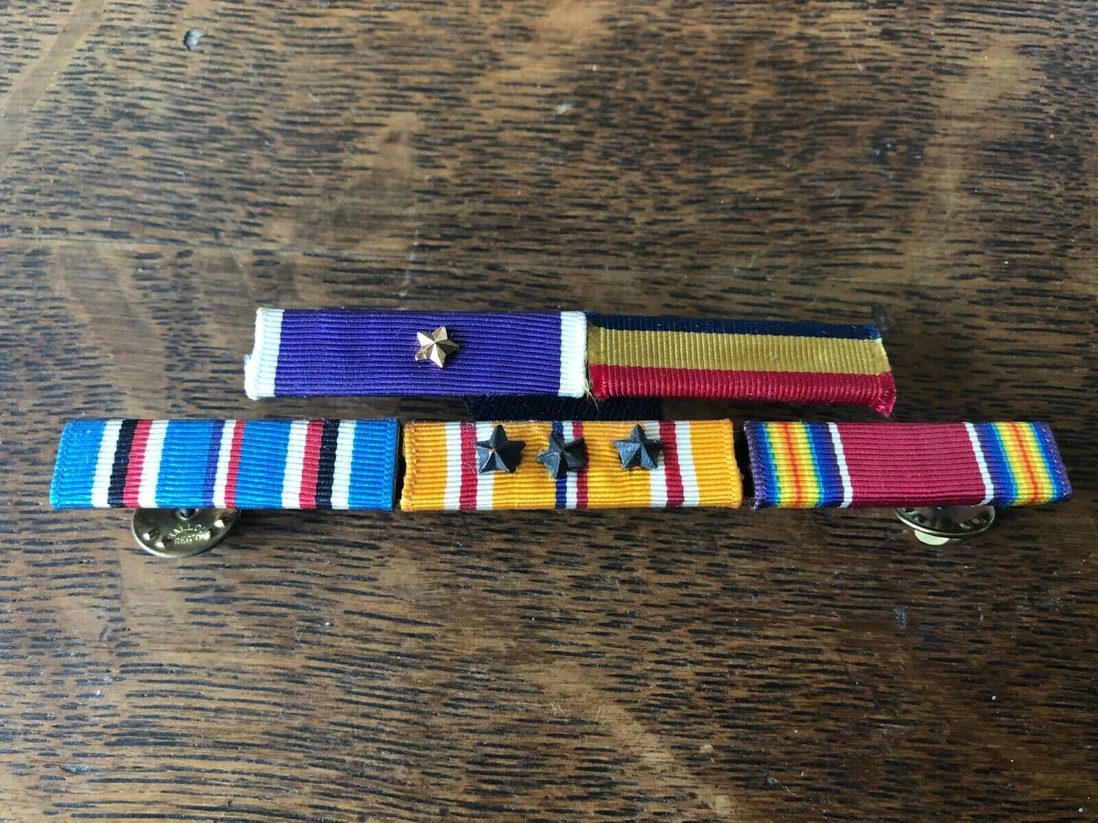 RARE VTG ww2 us military army bar Military service ribbon Other