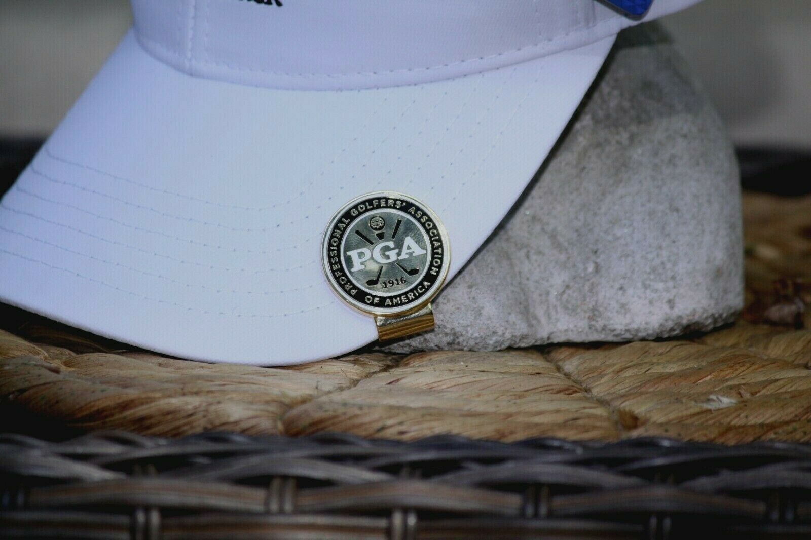 PGA Logo Gold Filled Hat Clip Logo Heavy Duty Hat Clip Golf