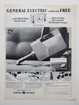 General Electric Portable Cleaner Mel-O-Tone Alarm Clock 1969 Vintage Pr... - $9.79