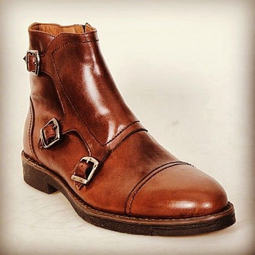mens boots with buckles and straps