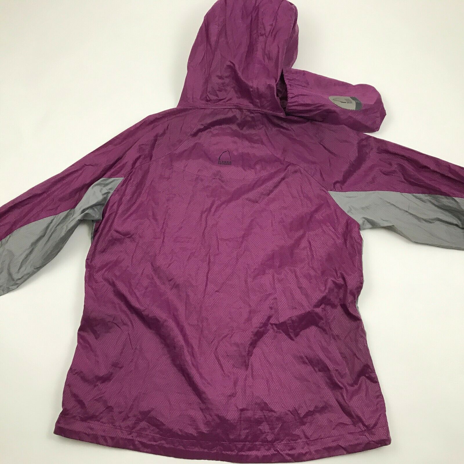 Sierra Designs Women's Purple Jacket Full Zip PACKABLE Rain Coat ...