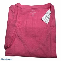 J.Crew Women’s Short Sleeve V- Neck Cotton T-Shirt.Pink.Sz.Medium.NWT - $19.64