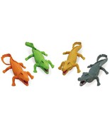 1 pack ASSORTED color PLAY 9 INCH RUBBER ALLIGATOR toy plastic pvc play ... - $6.60