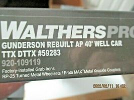 Walthers Proto Stock # 920-109119 TTX Gunderson Rebuilt AP 40' Well Car HO Scale image 6