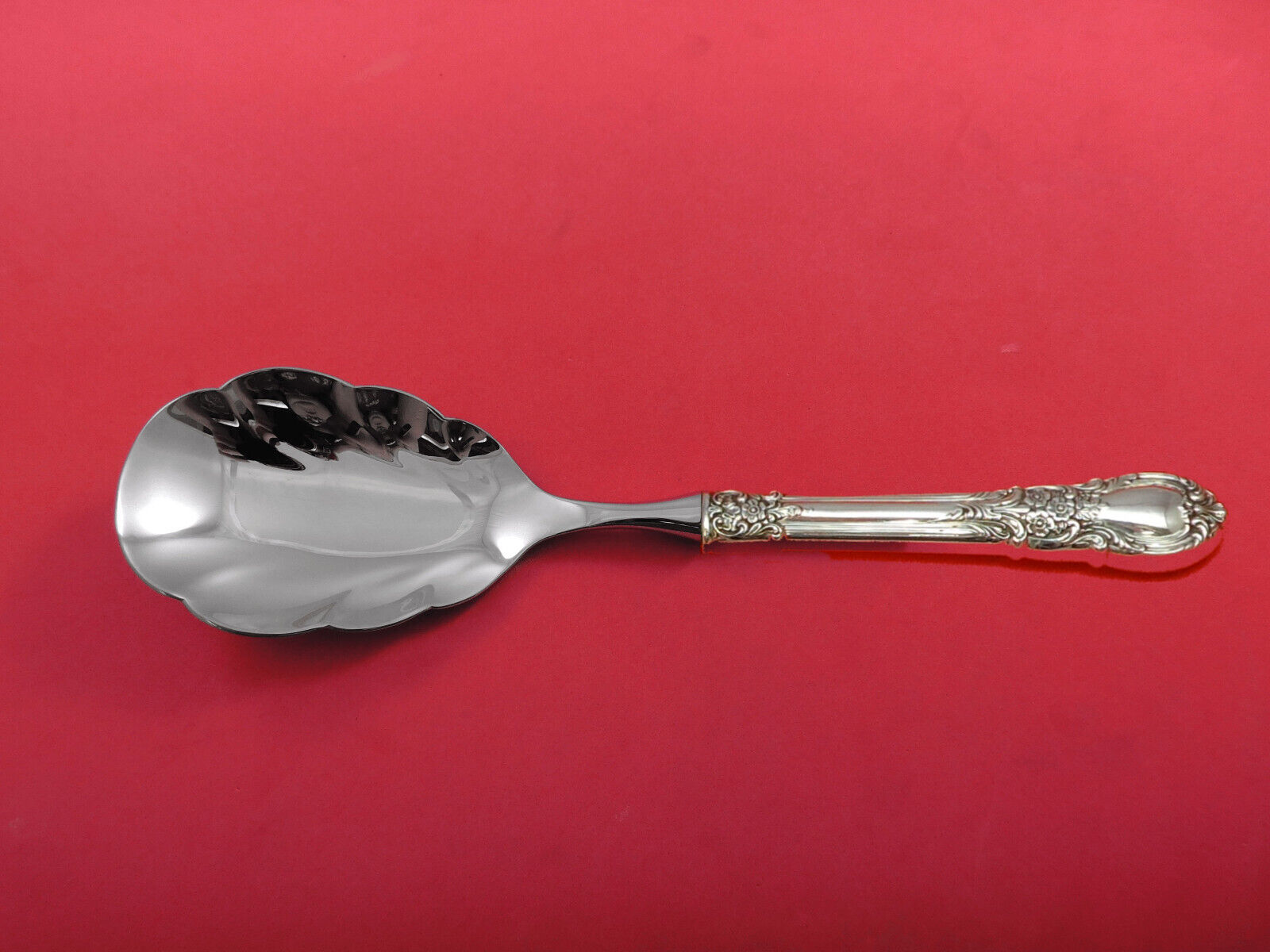 Primary image for American Victorian by Lunt Sterling Silver Rice Spoon Serving 10" Custom