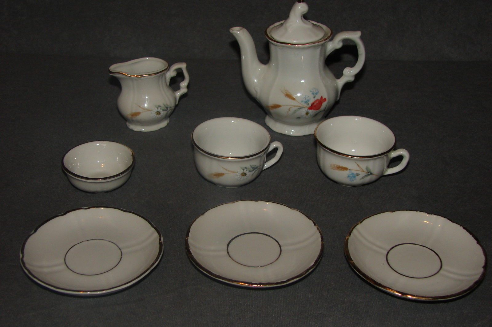 Kahla German Democratic Republic 8 pc Toy Tea Set VINTAGE! Tea Sets