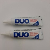 Set Of 2-Duo Quick Set Striplash Adhesive WHITE/CLEAR .25oz (Blue), Nwob - $10.88