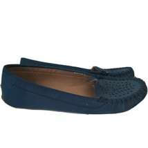Lucky Brand Blue Slip On Moccasin Flats Casual Shoes Womens Size 9 - $29.69