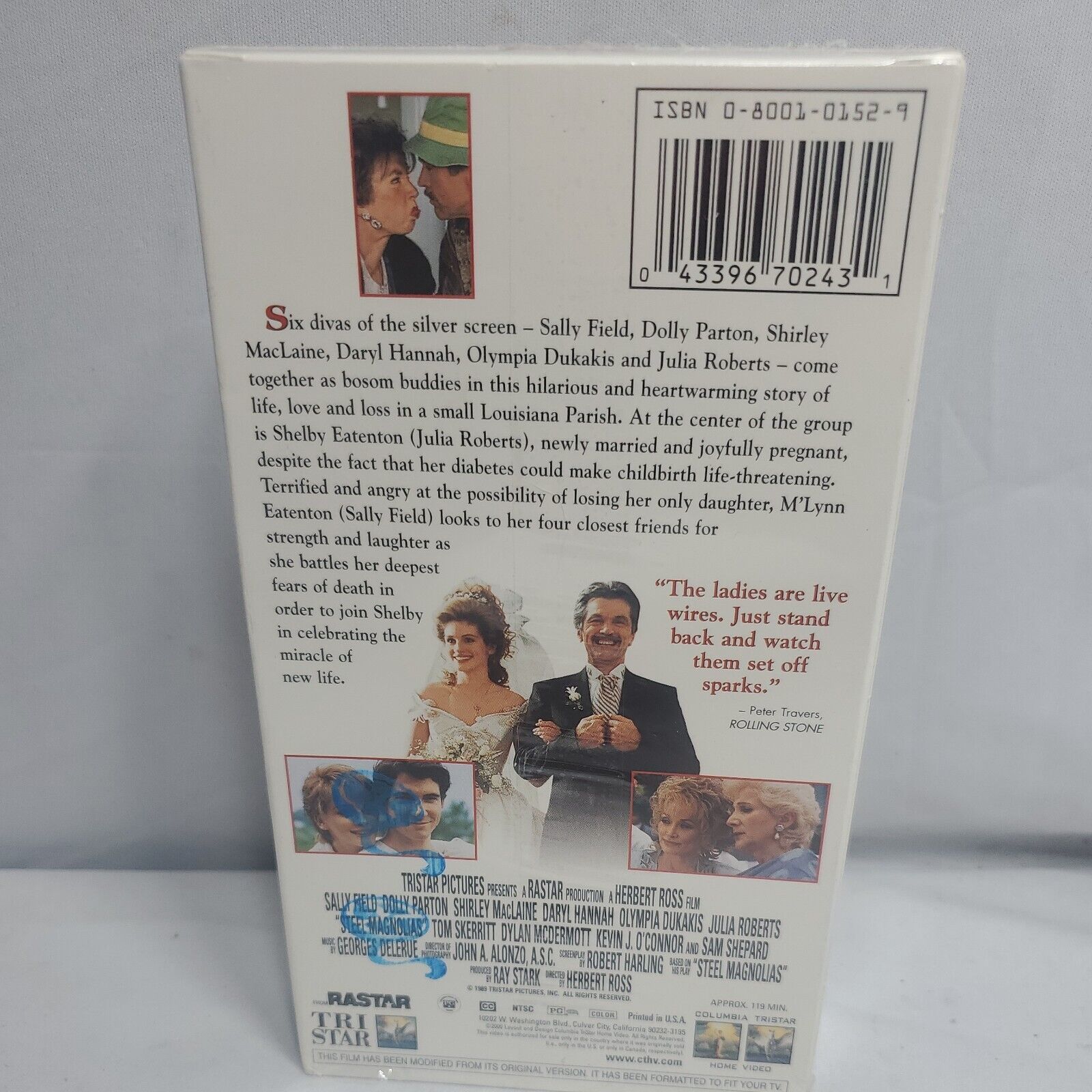 STEEL MAGNOLIAS VHS MOVIE VINTAGE 1990 DOLLY PARTON JULI ROBERTS SALLY ...