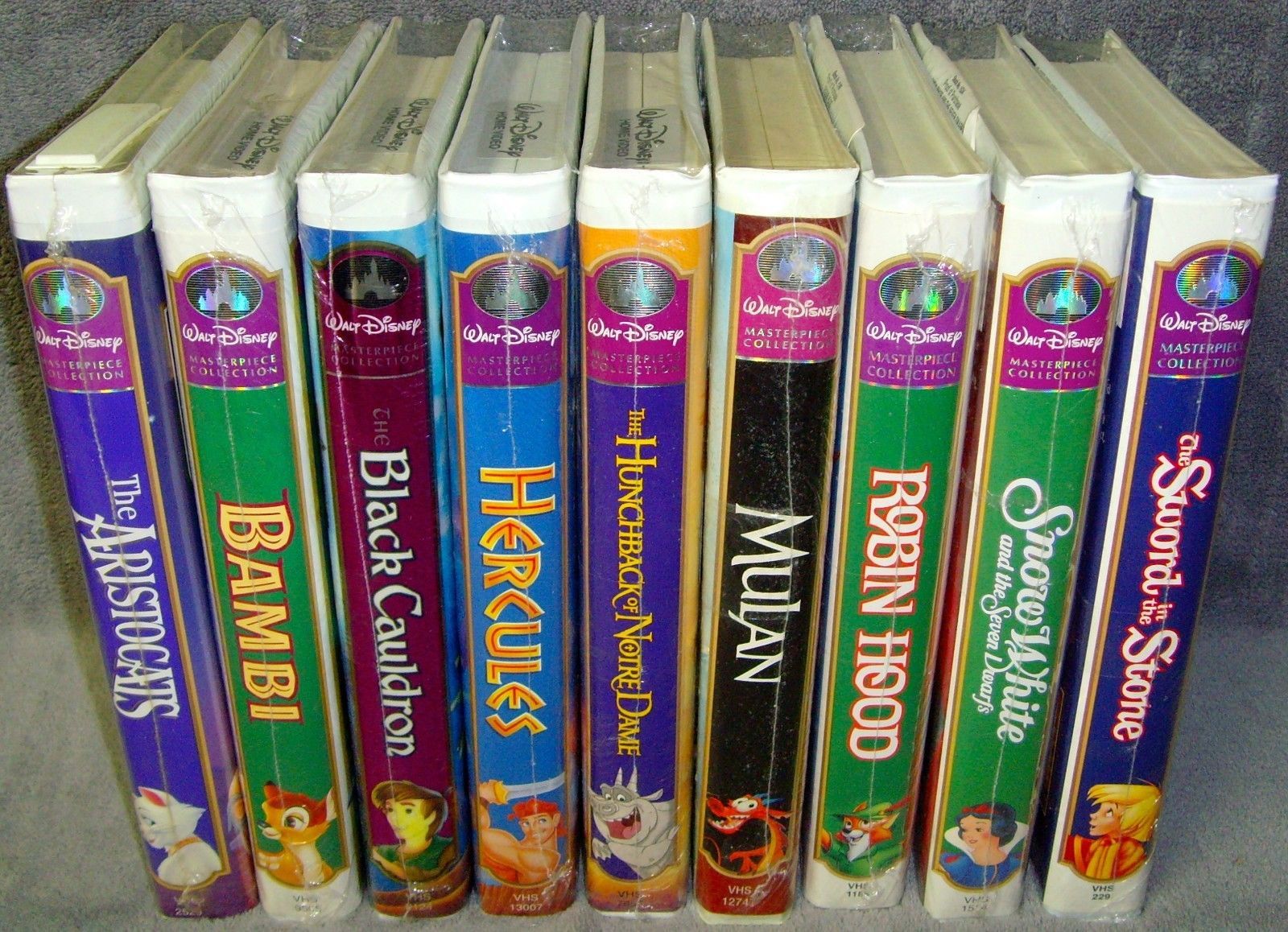 walt-disney-masterpiece-collection-vhs-9-tape-set-group-lot-brand-new